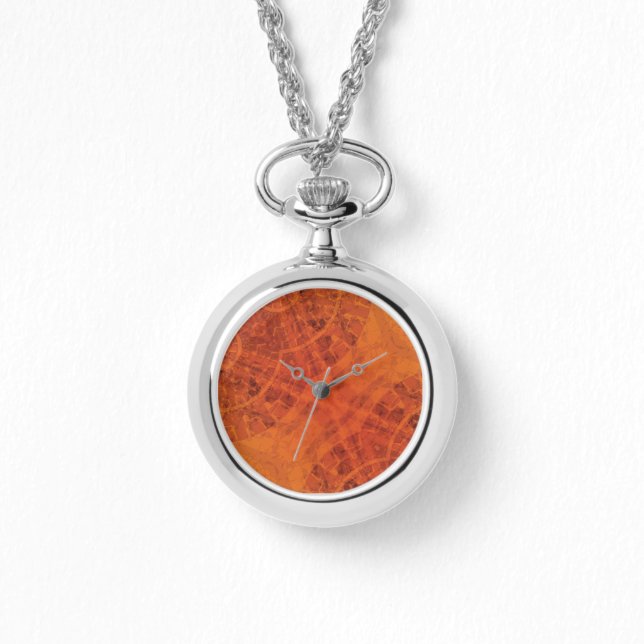 Acceptance | Red Orange Yellow Boho Medallions Watch (Front)