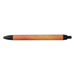 Acceptance   Red Orange Yellow Shibori Pattern Black Ink Pen