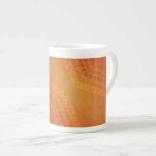 Acceptance   Red Orange Yellow Shibori Pattern Bone China Mug