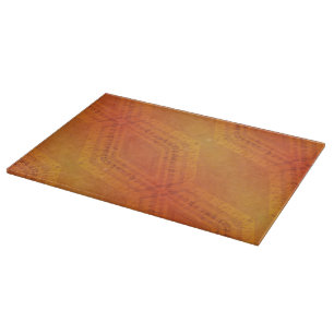 Acceptance   Red Orange Yellow Shibori Pattern Cutting Board