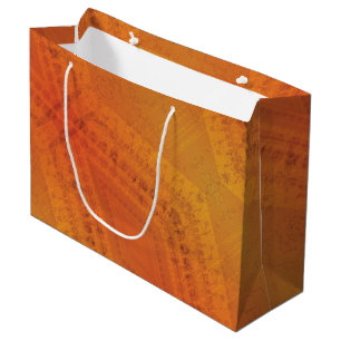 Acceptance   Red Orange Yellow Shibori Pattern Large Gift Bag