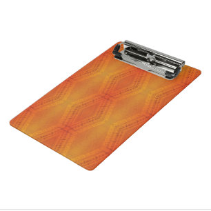 Acceptance Red Orange Yellow Shibori Pattern Mini Clipboard