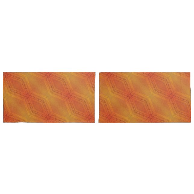 Acceptance | Red Orange Yellow Shibori Pattern Pillowcase (Front-Set)