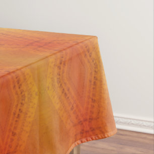 Acceptance Red Orange Yellow Shibori Pattern Tablecloth