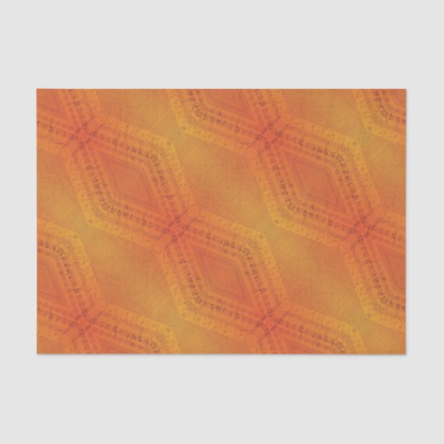 Acceptance | Red Orange Yellow Shibori Pattern Tissue Paper (Front)