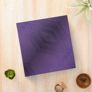 Acceptance   Violet Eclectic Boho Pattern Binder