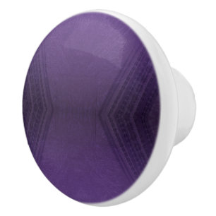Acceptance   Violet Eclectic Boho Pattern Ceramic Knob