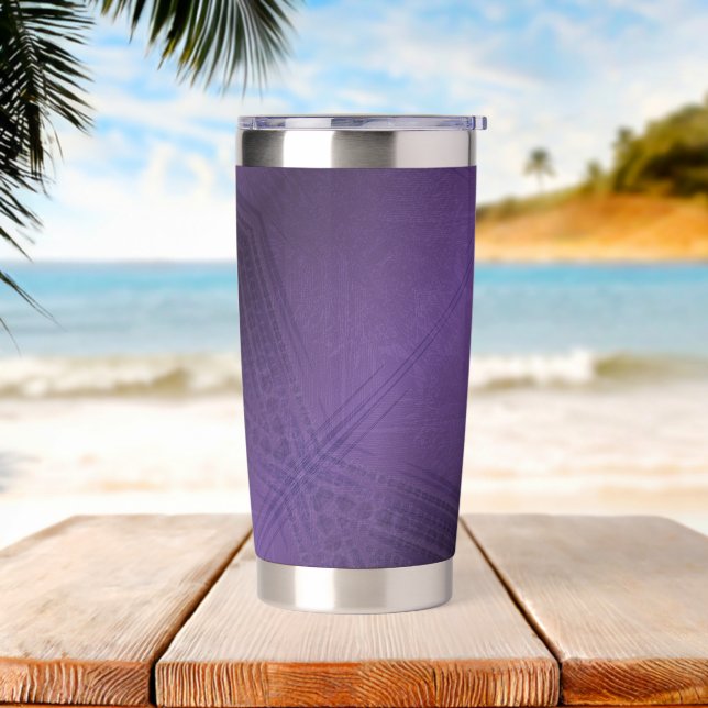 Acceptance | Violet Eclectic Boho Pattern Insulated Tumbler (Beach)