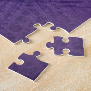 Acceptance   Violet Eclectic Boho Pattern Jigsaw Puzzle