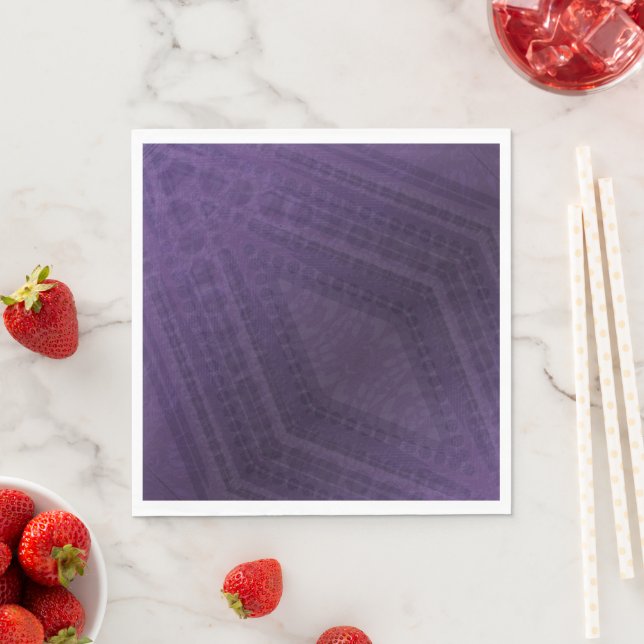 Acceptance | Violet Eclectic Boho Pattern Napkin (Insitu)