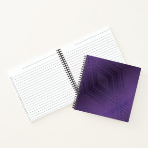 Acceptance   Violet Eclectic Boho Pattern Notebook