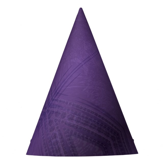 Acceptance | Violet Eclectic Boho Pattern Party Hat (Front)