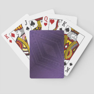 Acceptance Violet Eclectic Boho Pattern Playing Cards