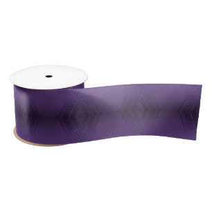 Acceptance Violet Eclectic Boho Pattern Satin Ribbon