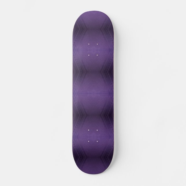 Acceptance | Violet Eclectic Boho Pattern Skateboard (Front)