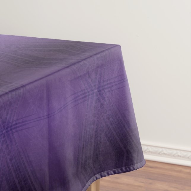 Acceptance | Violet Eclectic Boho Pattern Tablecloth (In Situ)