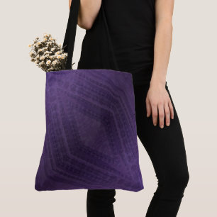 Acceptance   Violet Eclectic Boho Pattern Tote Bag