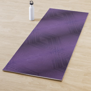 Acceptance Violet Eclectic Boho Pattern Yoga Mat