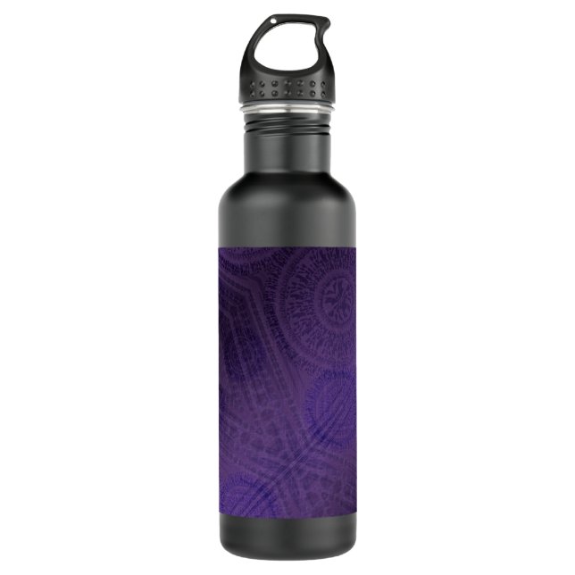 Acceptance | Violet Meditation Medallions 710 Ml Water Bottle (Front)