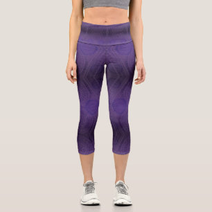 Acceptance   Violet Meditation Medallions Capri Leggings