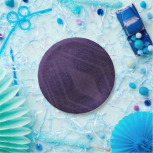 Acceptance Violet Meditation Medallions Paper Plate
