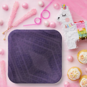 Acceptance   Violet Meditation Medallions Paper Plate