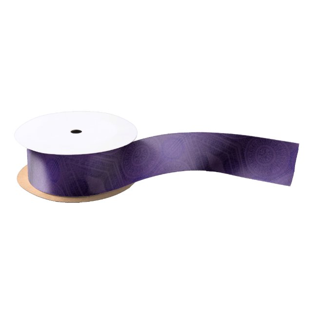Acceptance | Violet Meditation Medallions Satin Ribbon (Spool)