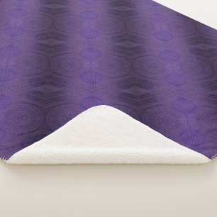 Acceptance   Violet Meditation Medallions Sherpa Blanket
