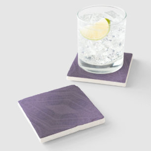 Acceptance   Violet Meditation Medallions Stone Coaster
