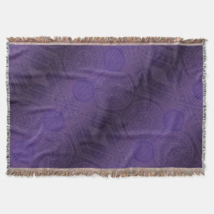 Acceptance   Violet Meditation Medallions Throw Blanket