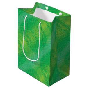 Acceptance   Yellow Green Blue Boho Medallions Medium Gift Bag