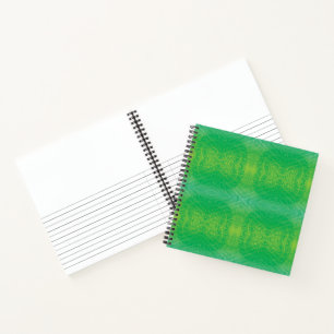 Acceptance   Yellow Green Blue Boho Medallions Notebook