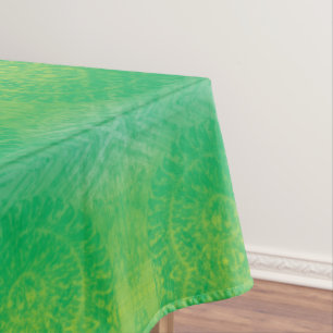 Acceptance   Yellow Green Blue Boho Medallions Tablecloth