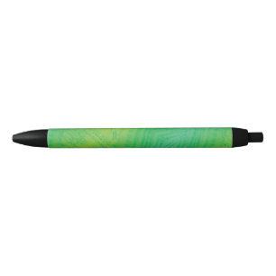 Acceptance   Yellow Green Blue Shibori Pattern Black Ink Pen