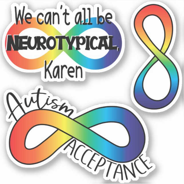 Acceptation de l'autisme | Sticker Neurodiversity (Devant)