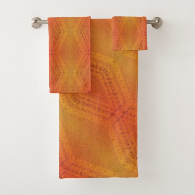 Acceptation | Motif de Shibori rouge orange jaune (En situation)