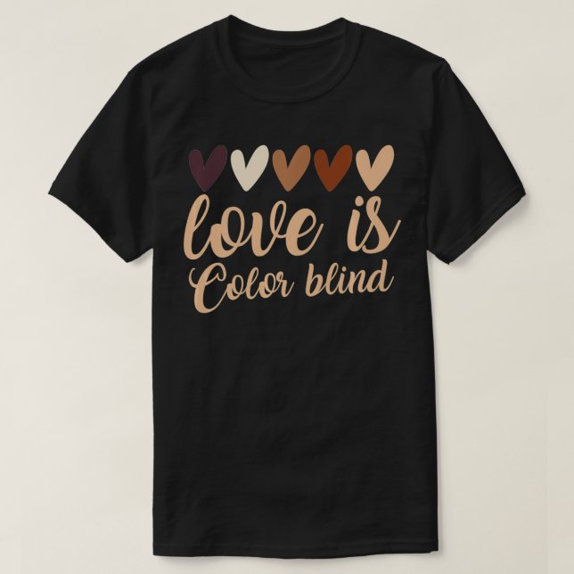 Accepted Colorblind Colour Blind Love Fun funny  T-Shirt (Design Front)