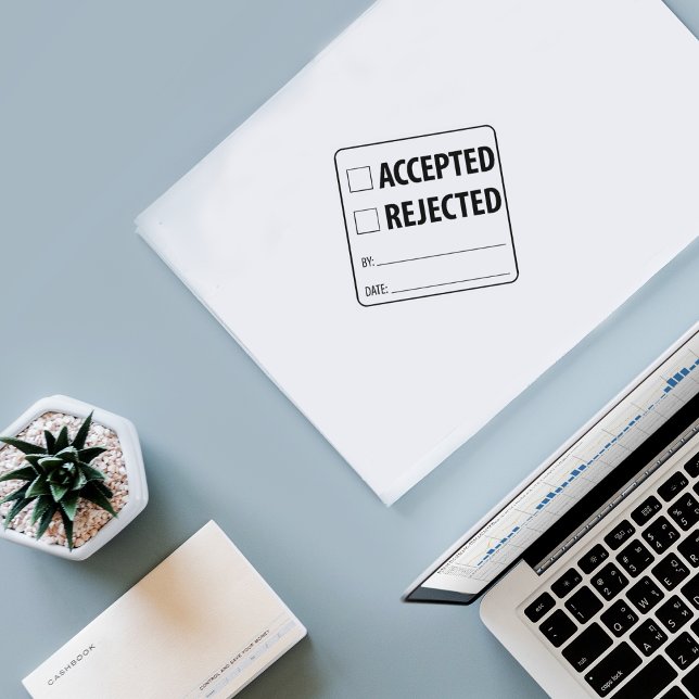 Accepted / Rejected, Two in One  Rubber Stamp (Creator Uploaded)