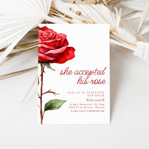 Accepter cet Invitation Rose Bachelorette Party