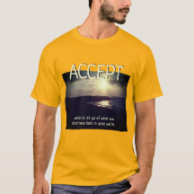 Accepter le t-shirt couché de soleil