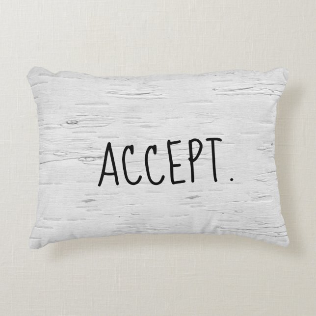 ACCEPTER Le Texte Sur Le Coussin D'Accentuation De (Devant)