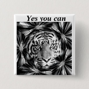 Accepting Me_ 2 Inch Square Button