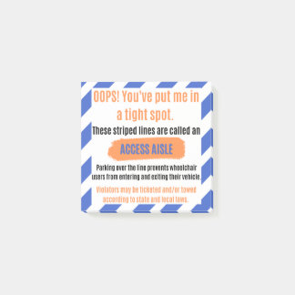 Access Aisle Advocacy Sticker Post-it Notes