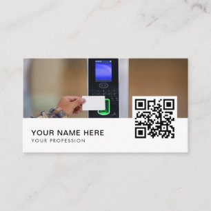 Access Control service QR Code  Business Card