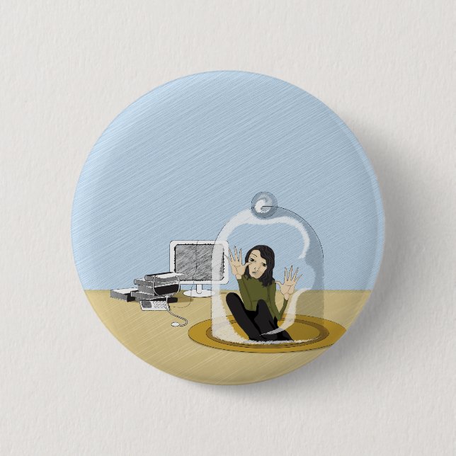 access denied 2 inch round button (Front)