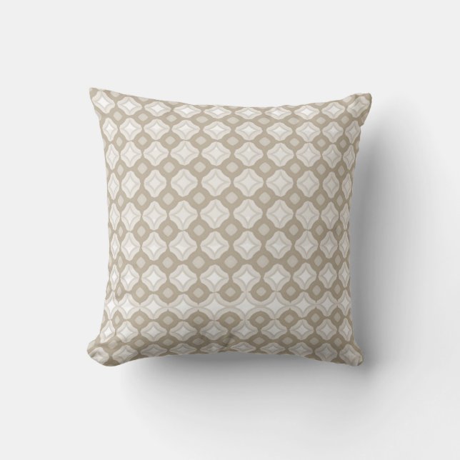 Accessible Beige Throw Pillow (Front)