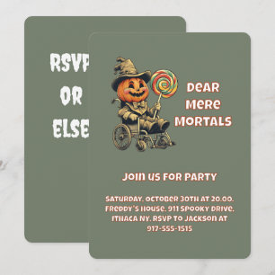 Accessible Jack o lantern Halloween Party Invitation