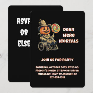 Accessible Jack o lantern Halloween Party Invitation