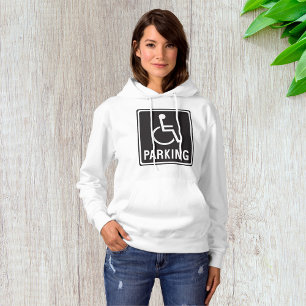 Accessible Parking Sign Wheelchair Symbol Hoodie