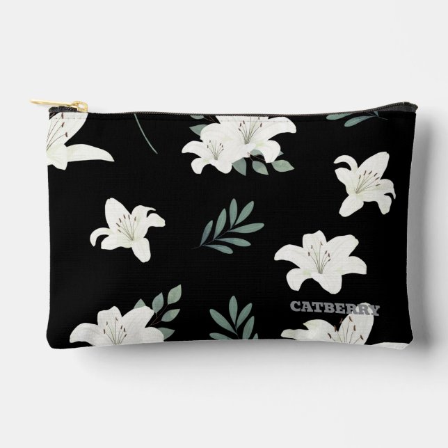 Accessoires Catberry | Pochette à motif floral minimaliste (Recto)